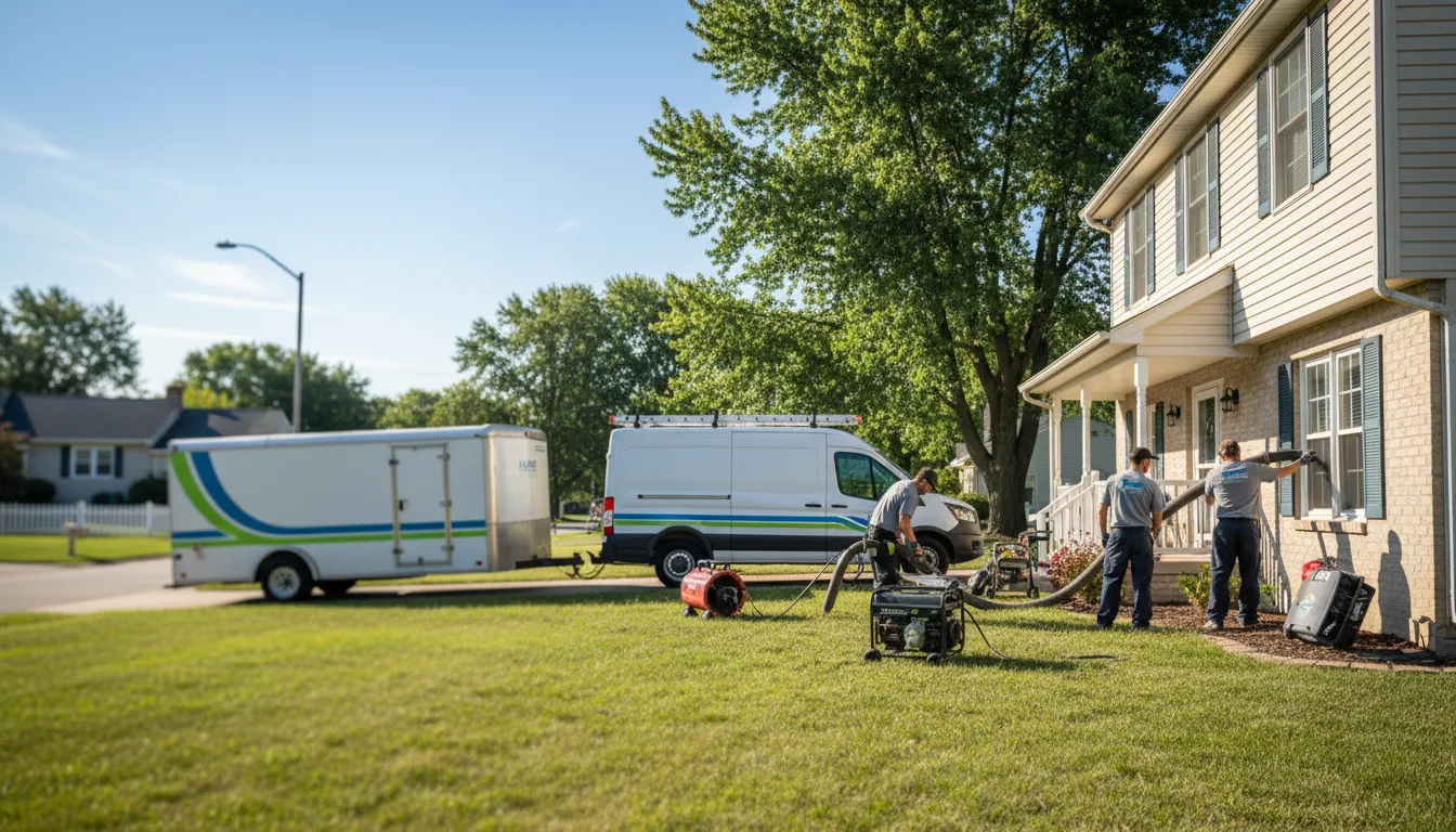 Flooded Basement Restoration And Cleanup With Repair in Coleman, MI near me